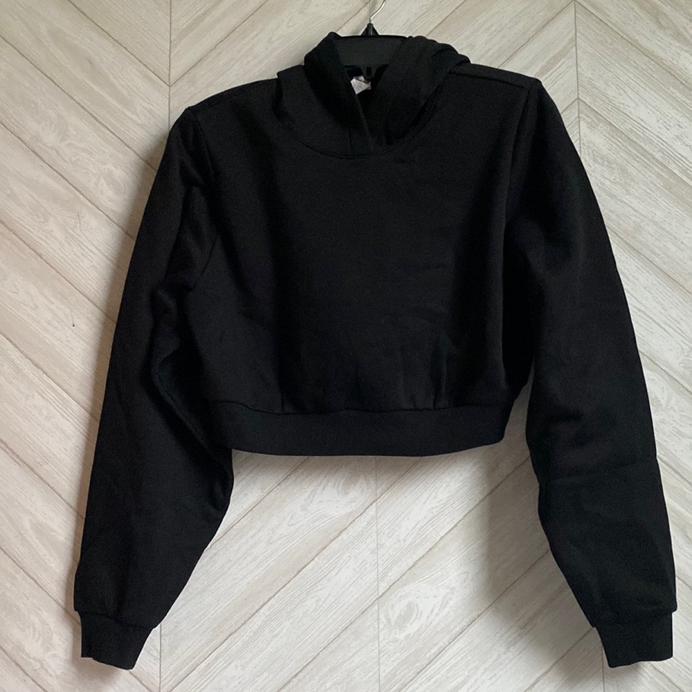 ALO cropped hoodie black small - Picture 2 of 5